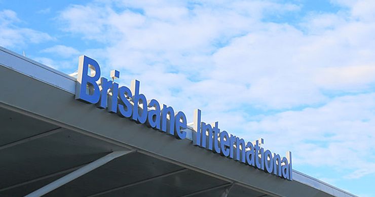 Front sign at Brisbane International Airport